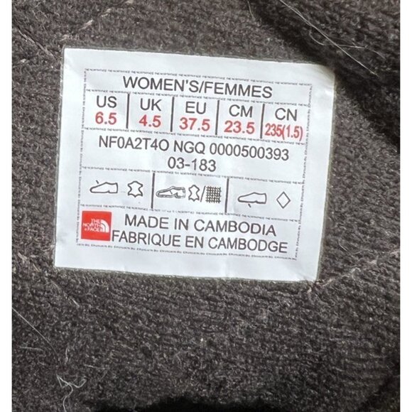 The North Face Women's US 6.5 Ballard Lace II Boots Combat Hike Brown Leather - Picture 10 of 10